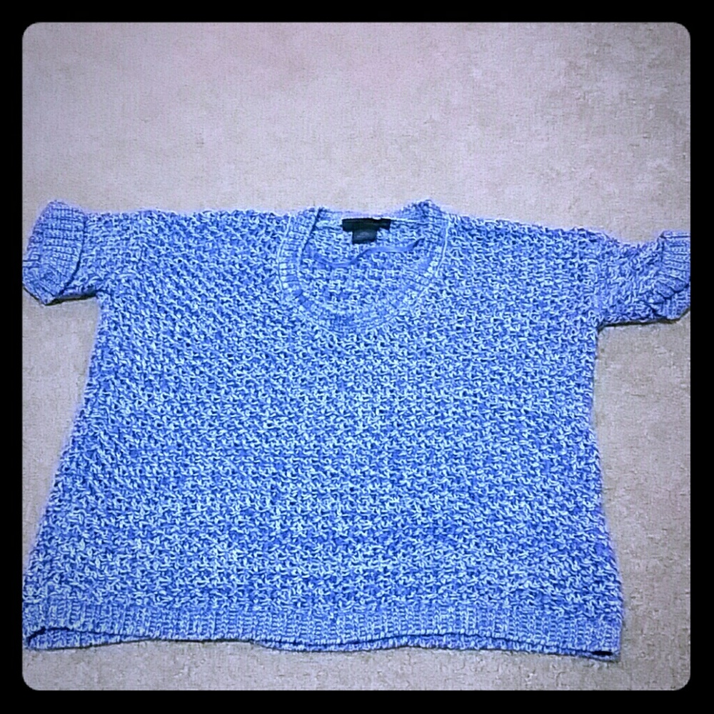 Calvin Klein Jeans Purple/White Knit Pullover. S/M